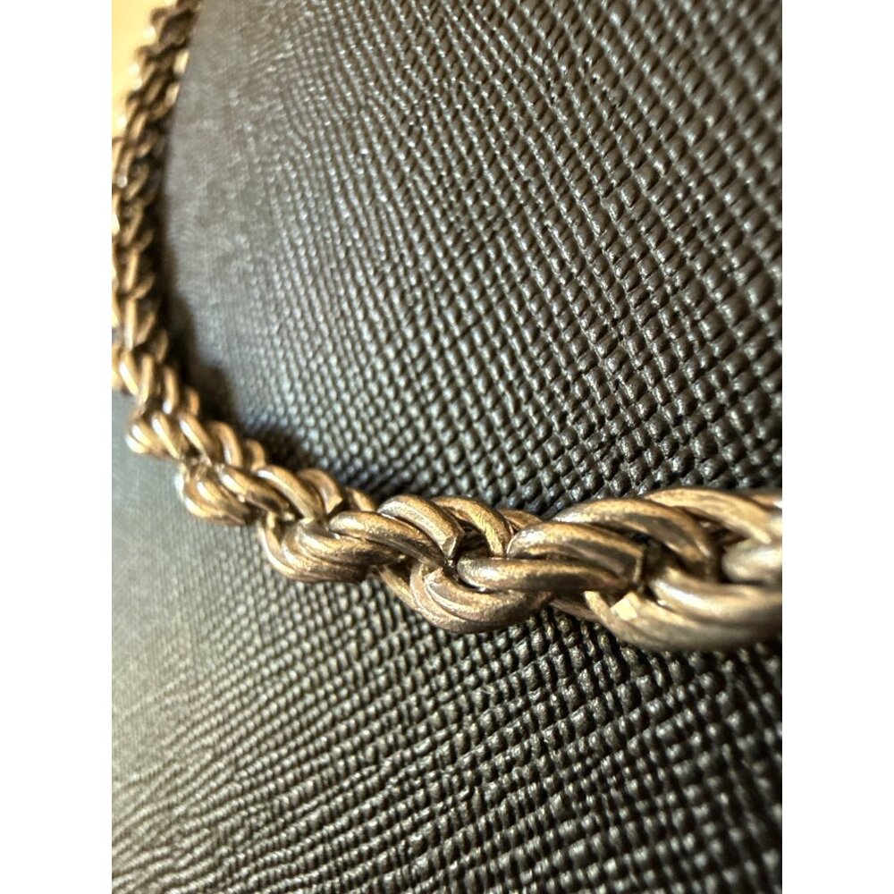 14k Gold Plated Rope Chain Necklace Classic Twist No Solid Gold - Picture 4 of 10